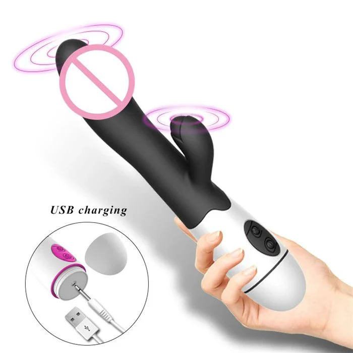 Battery Powered AV Wand Erotic Rabbit Vibrator for Women Mini Clit Dildo Women's Clitoris Vibrating Massage Tool