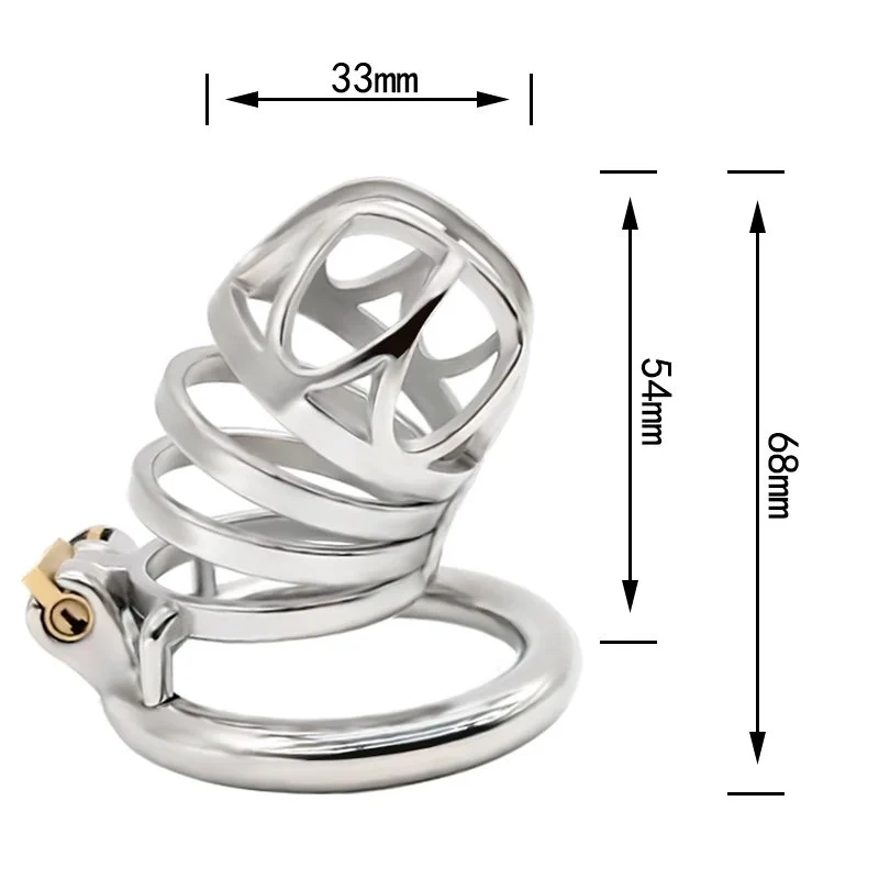 Male Chastity Cage Strap Chastity Device Penis Cage with Cock Rings Cock Cages for Men