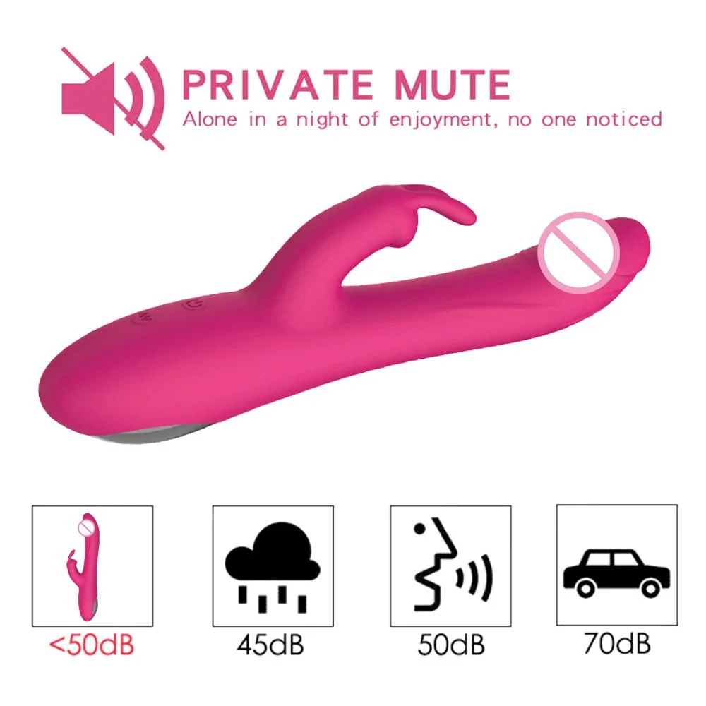 Adult Products Manufacturers Rechargeable Double G-spot Rabbit Vibrating Vibrator Female Sex Toys