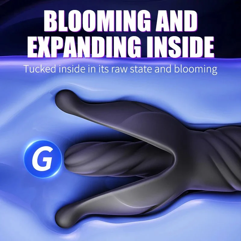 The Flower of Hell Remote Control Expansion Anal Plug Multi Frequency Telescopic Adult Masturbator Backyard Toy