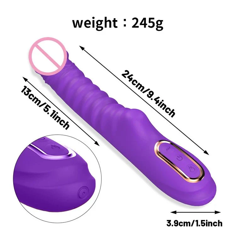 AV Stick with Heating Silicone Dildo G-Spot Stimulation Vibrator Sex Toys for Women