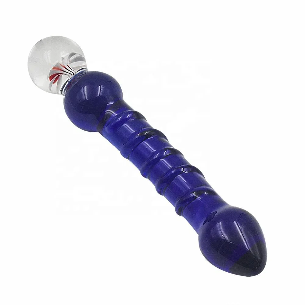 Vagina G-Spot Masturbation Blue Diamond Glass Sex Toys Femme Sex Anal Plug Butt for Men