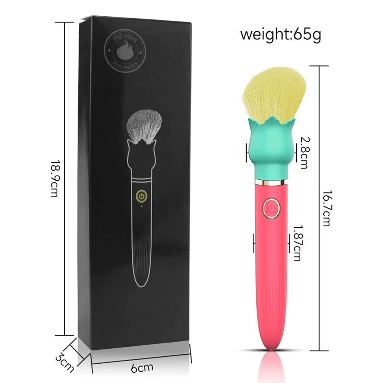 Bag Easy Carry Mini Bullet Vibrator Sex Toy for Women Makeup Brush Breast Massage Stimulation