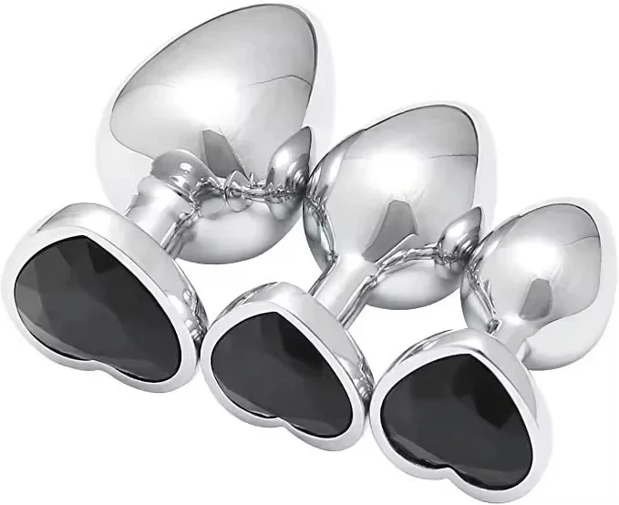 Waterproof Anal Plug Stainless Steel Colorful Metal Sex Toys for Men & Women Crystal Jewelry Inspired Anal Butt Plug