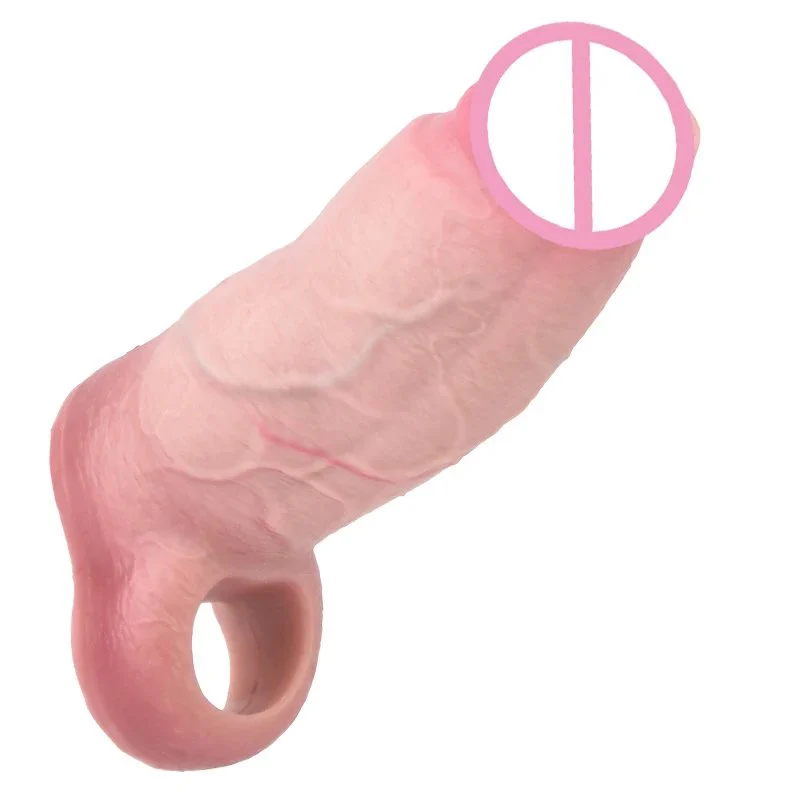 Male Penis Extender Using Medical Grade Silicone Material to Effectively Increase the Size of the Penis Cover Two Colors