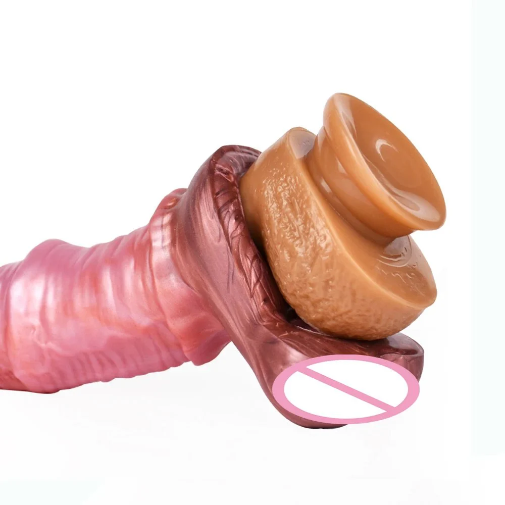 Ferghana Horse Color 20.5cm Long Weighing 340g Male Penis Enlargement Growth Sleeve Adult Sex Toys