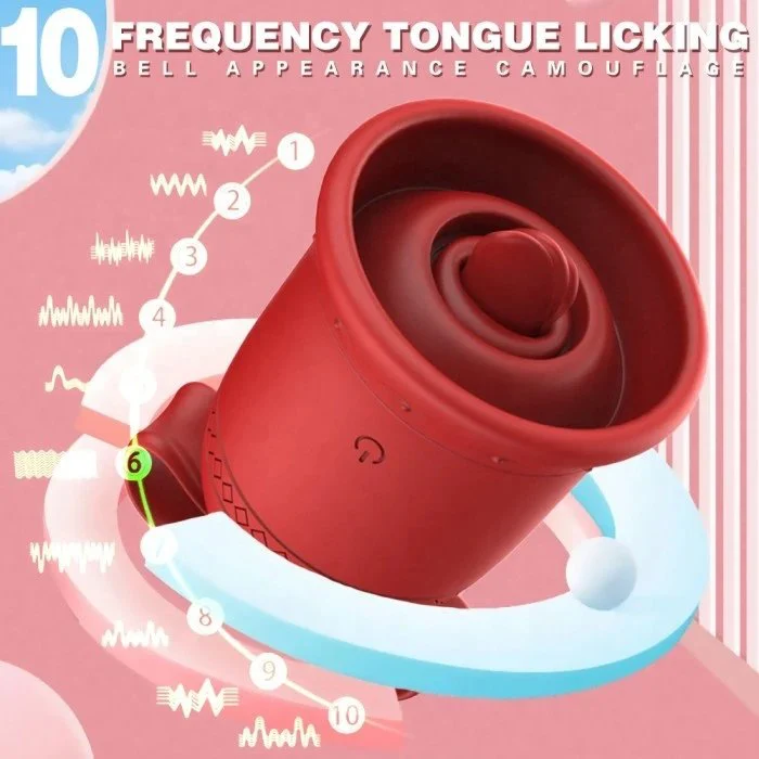 APP Controlled Rose Vibrator with 10 Frequencies USB Powered Bell Vibrator for Female Masturbation Bullet Sex Toys