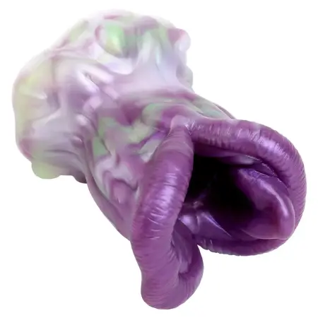 Purple Color Masturbation Cup Silicone Material Sex Toys Male Masturbator