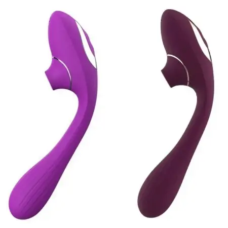 360 Degree Rotation Bendable Clitoris G-spot Sucking Vibrator for Women Sex Toys