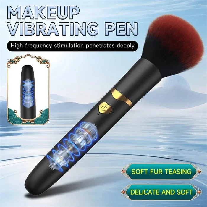7-Frequency Makeup Pen Vibrator with Stimulating Toy for Women