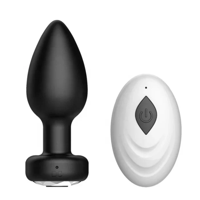 Wireless Remote Control 10-Frequency Silicone Anal Plug and Dildo Set Vibrating for Men and Women's Anal Enjoyment