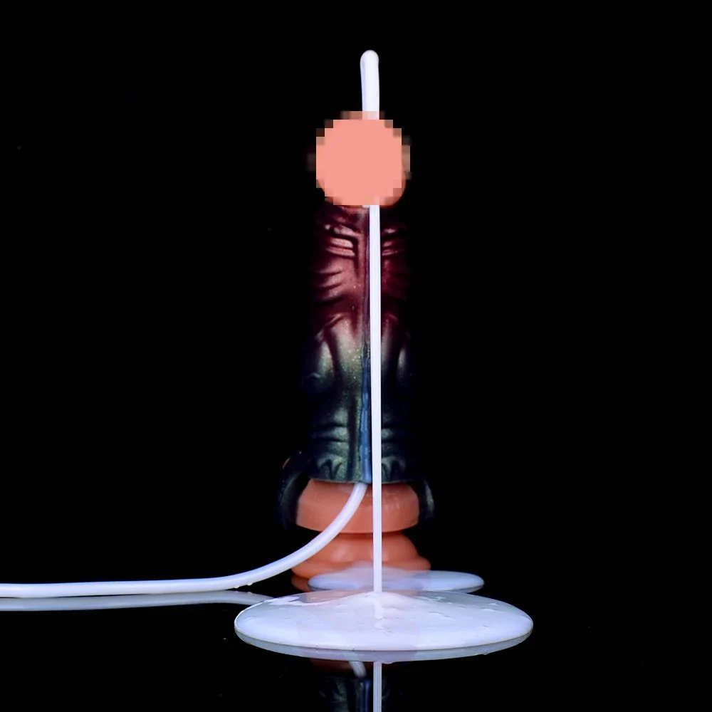 Double Knot Penis Sleeve for Delay Ejaculation,Ejaculating Penis Sleeve Animal Cock Ring Extender Enlargement for Couple