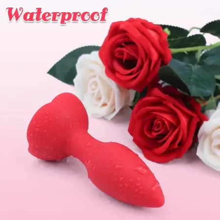 Wireless Remote Control Rose Anal Plug Male and Female Masturbation Vibrating Prostate Sex Toys Massager for Men