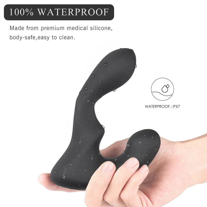 Wireless Remote Control Waterproof Anal Plug Silicone Vibrator Powerful Vibration Prostate Massager Masturbator