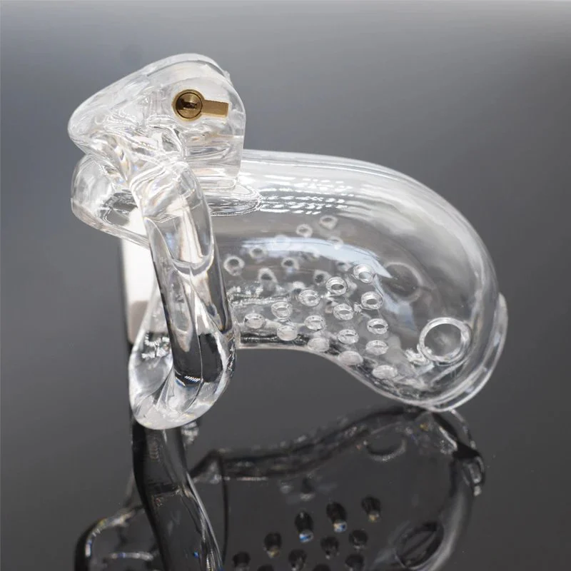 Male Chastity Resin Chastity Lock Adult Products Sm Appeal Chastity Cage Transparent Black Pink Sissy Chastity Cage