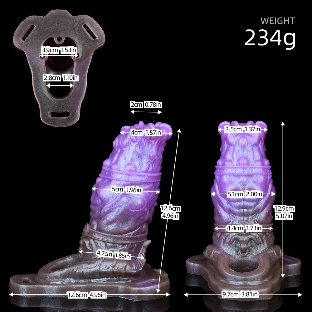 Nak'thul - Boneborn Male Penis Extender Made of Soft and Safe Silicone, Open Design Dildo Sleeve