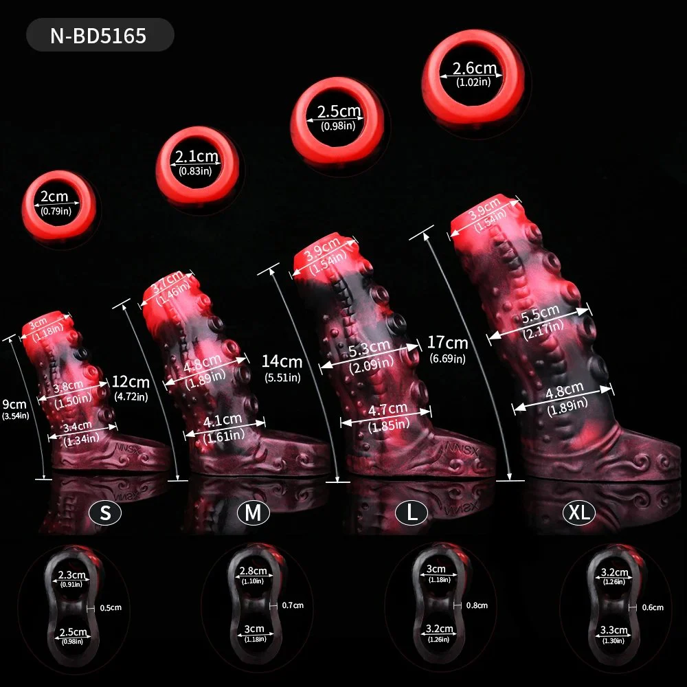 Octopus Tentacles Penis Sleeve Cover Extension Enlargement Granule Clitoris G-spot Stimulate Delay Ejaculation Sex Toys for Men