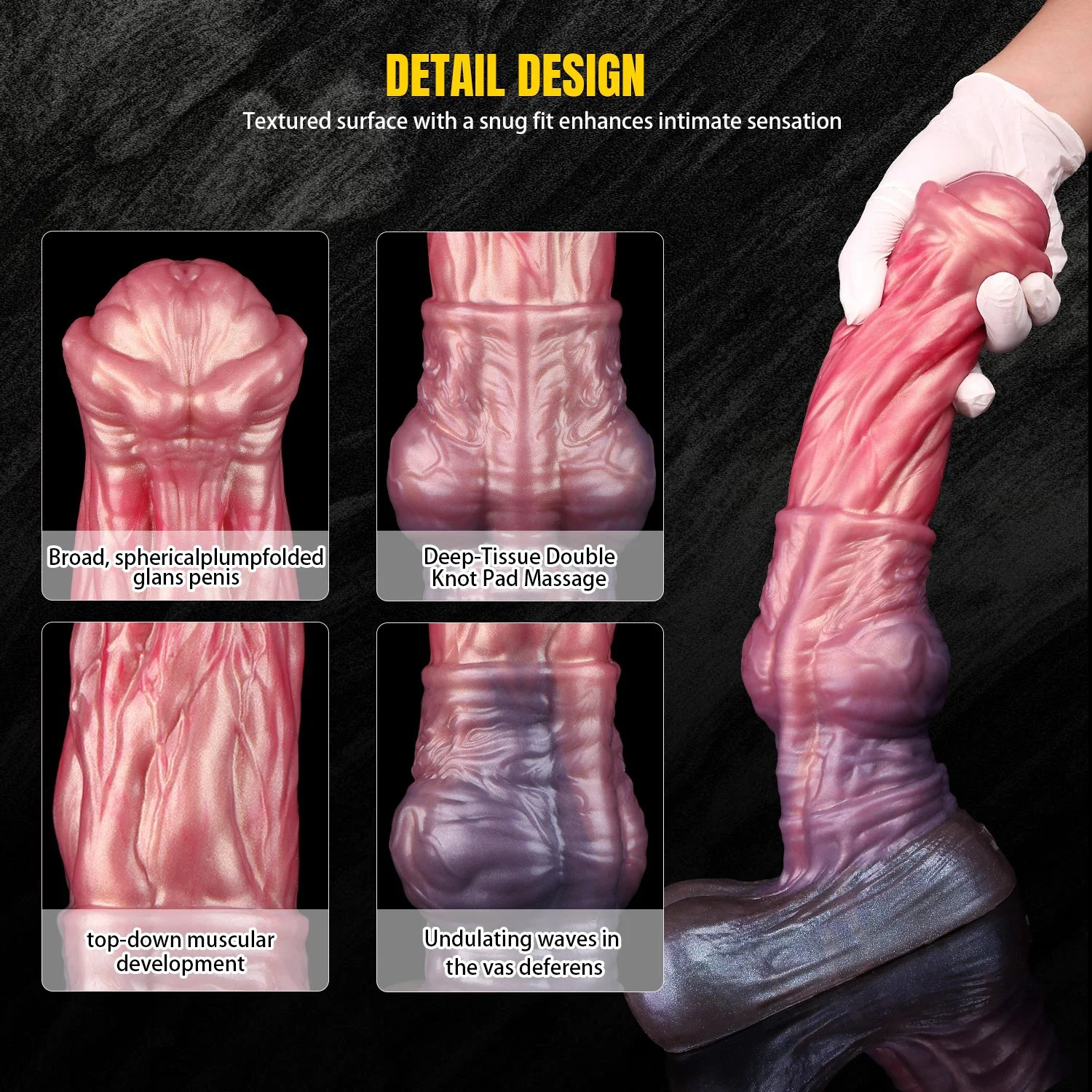 Huge Horse Dildo 33.8cm S M L Size Anal Stimulation Silicone Toys Animal Cock Toy Fantasy Dildo With Suction Cup