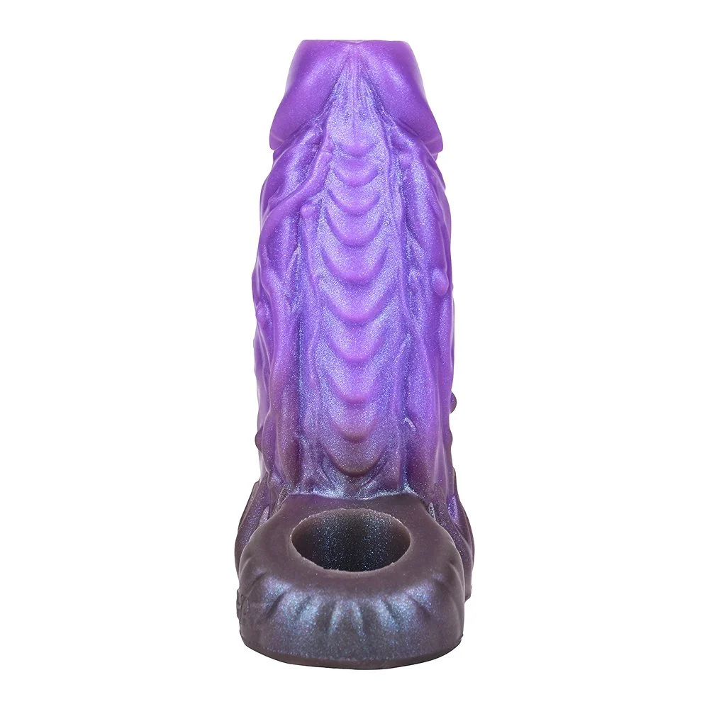 Open Dildo SleeveSoft Silicone MaterialEffective Enlargement of the Male PenisExtendersFantasy Series Dildo Sleeve