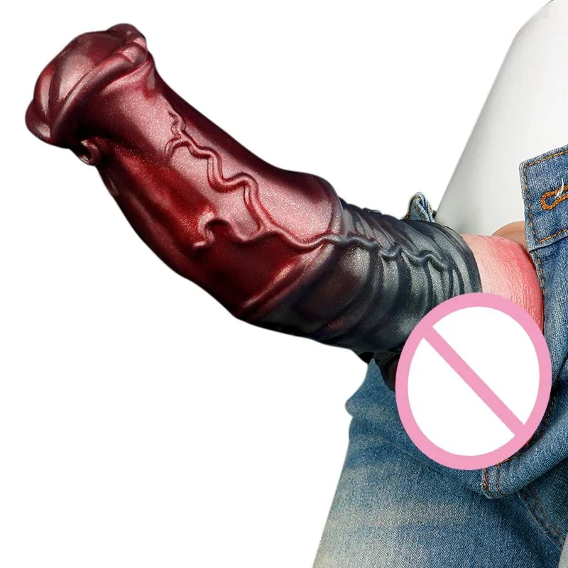 Large Male Phallic Condom with Raised Pattern for Added Friction Silicone Penis Sleeve with a Great Experience for Men