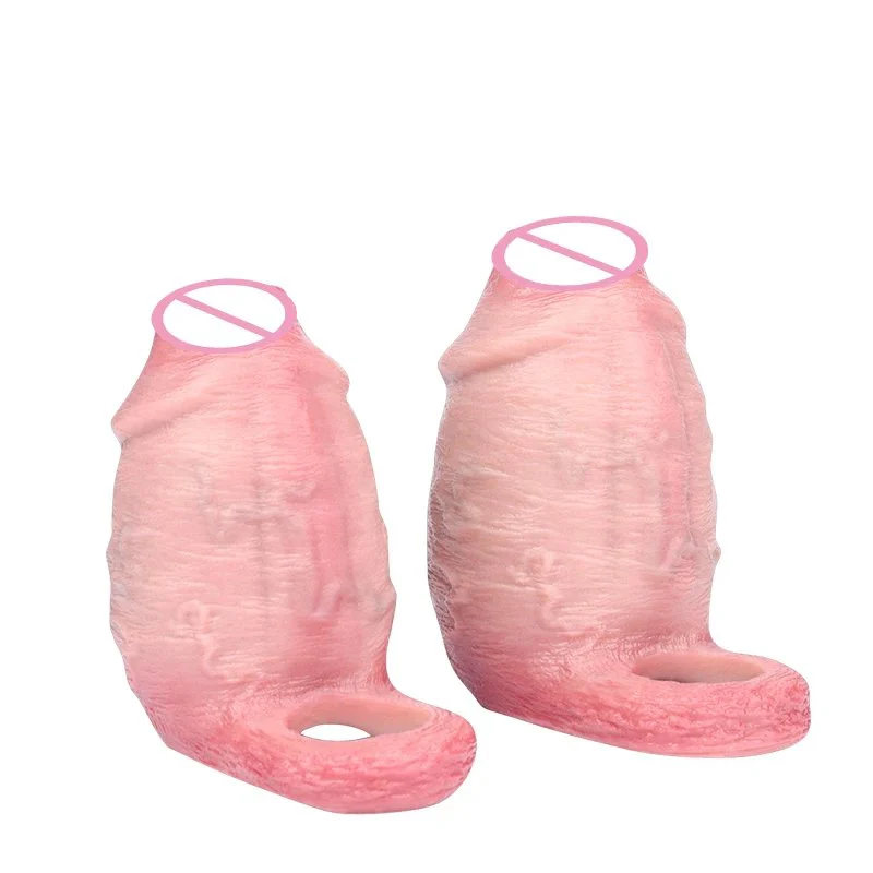 Large-sized Male Penis Sleeve, an Adult Toy Made of Safe Silicone Designed to Effectively Increase Penis Circumference
