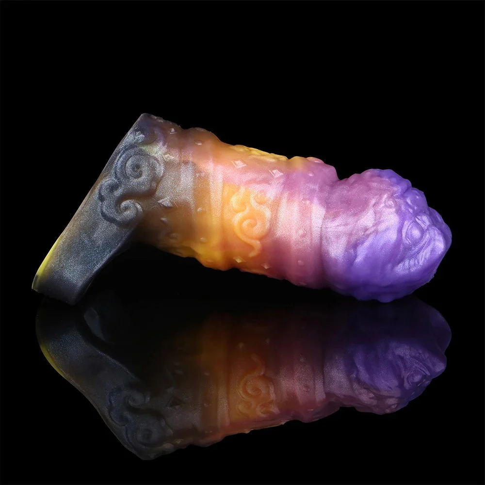 Easy-to-clean Penis Extender From the Male Fantasy Series Effective Sex-enhancing Opening Design Silicone Dildo Sleeve