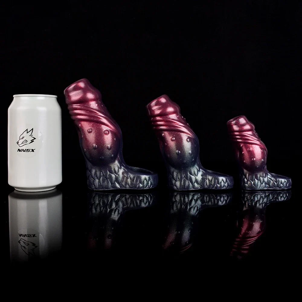Fantasy Sheath Demon Silicone Toy Wearable Cock Sleeve Extender Sleeve Penis 3 Active Size Big Knot