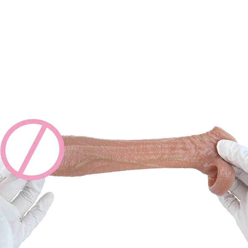 Open Tip Penis Extension Girth Thick Realistic Penis Sleeve Cock Sleeve,Cock Ring Penis Extender Adult Sex Toys for Men
