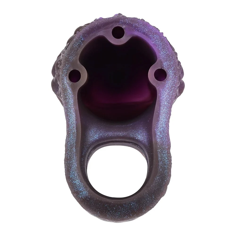 Purple Amber Fantasy Series Penis Extender Large Size Soft Silicone Safe Material for Men
