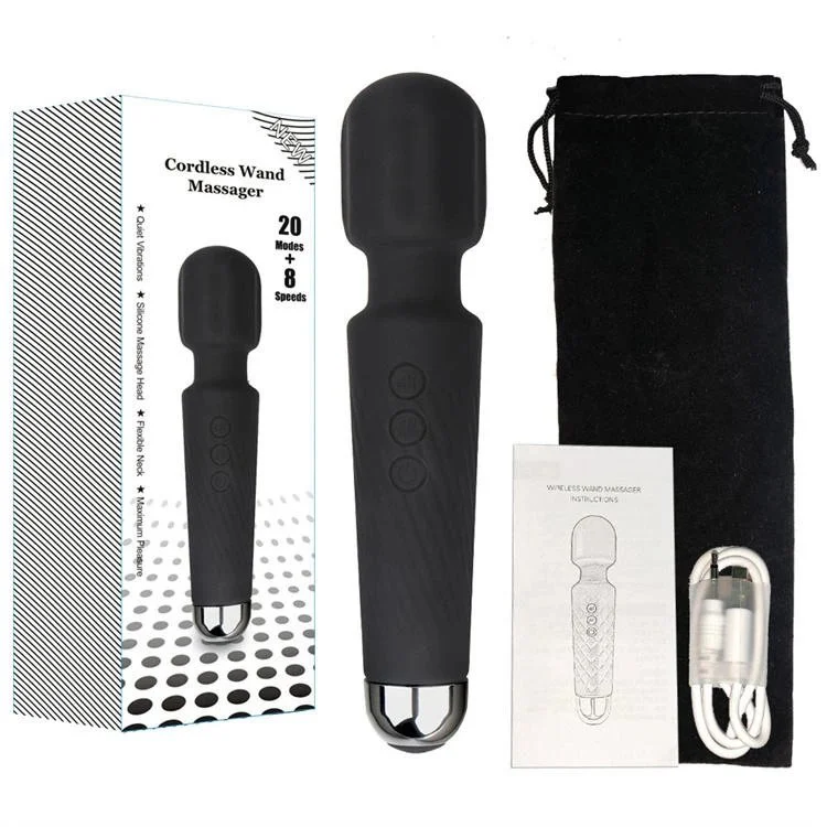 20 Frequency Sex Toy AV Vibrator Rechargeable Handheld Waterproof Cordless Personal Massage Wand