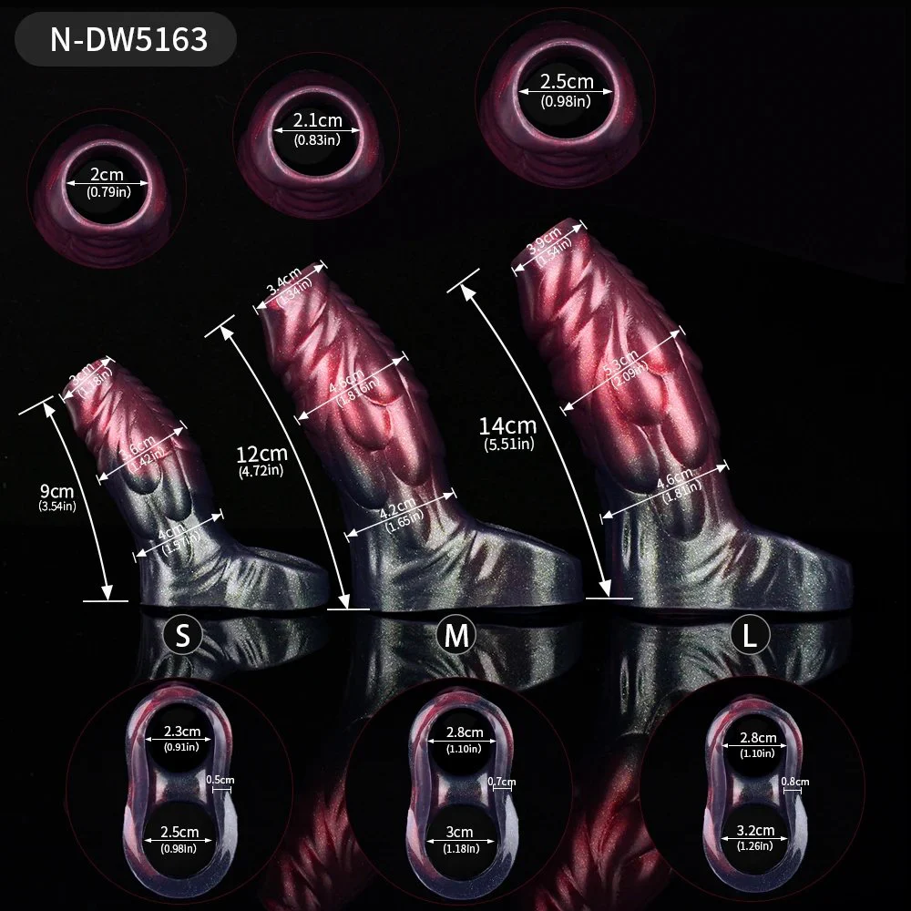Fantasy Sheath Monster Sleeve with 3 Active Size Fantasy Cock Extender Reusable Penis Sleeve Cock