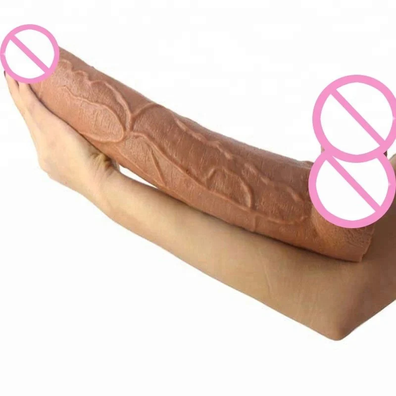 15.5 Inch PVC Material Realistic Dildo Sex Toys Super Long Penis Huge Hard PVC Dildo Suction Cup for Women Gay Men