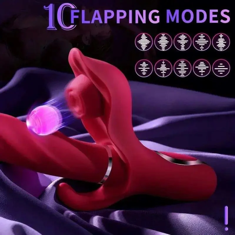 3 in 1 Vibrator Sex Toys for Woman Rabbit Vibrator 30 Modes Clitoral Sucking Thrusting Dildo Vibrator for Sex Toy