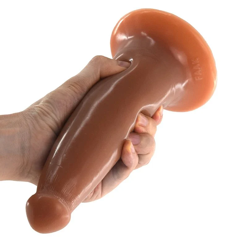 19.6cm Dual Layer Silicone Dildo Realistic Sex Toys Strap on Dildos for Women with Suction Cup