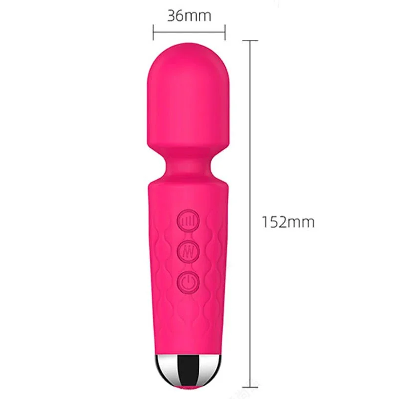 20 Frequency Women's Mini Wand G-Spot Vibrator for Female Portable Mini Vibrator Sex Toys