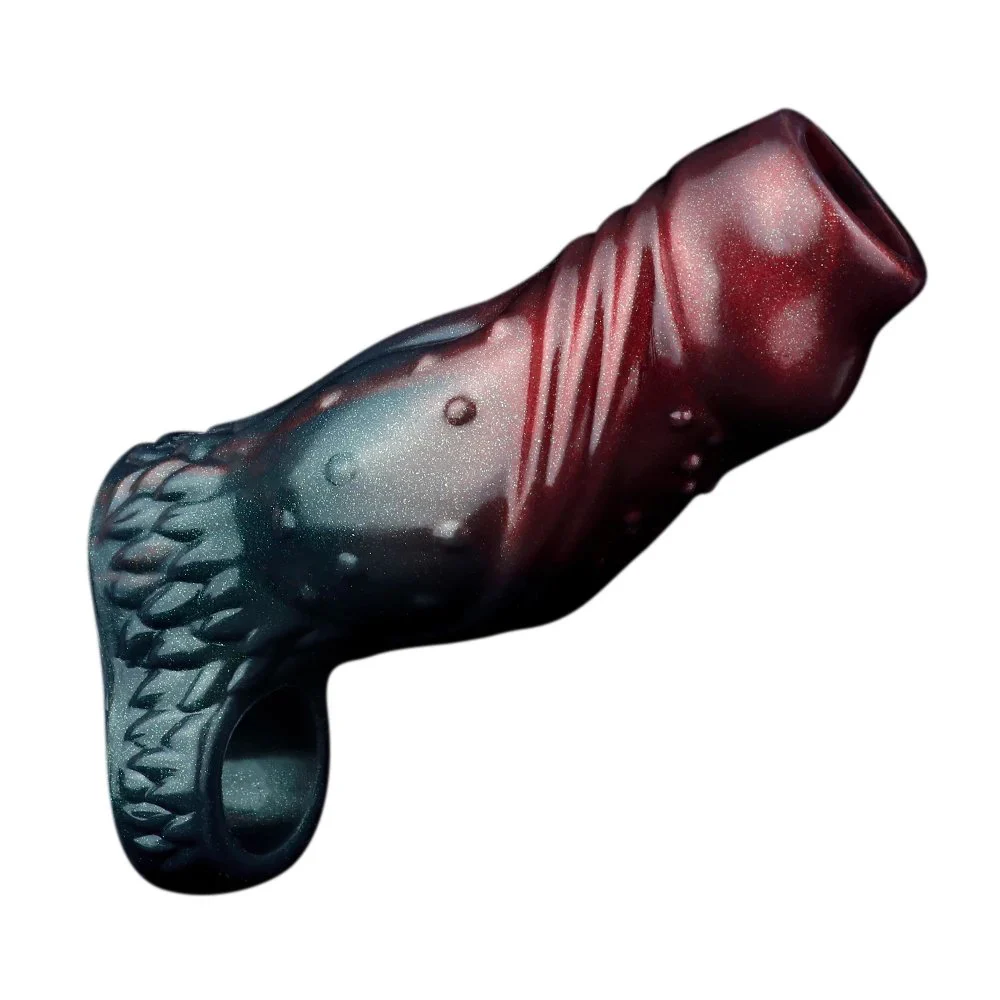 Latest XL Soft Silicone Penis Sleeve Cock Sleeves Penis Enlargement Sex Products for Male