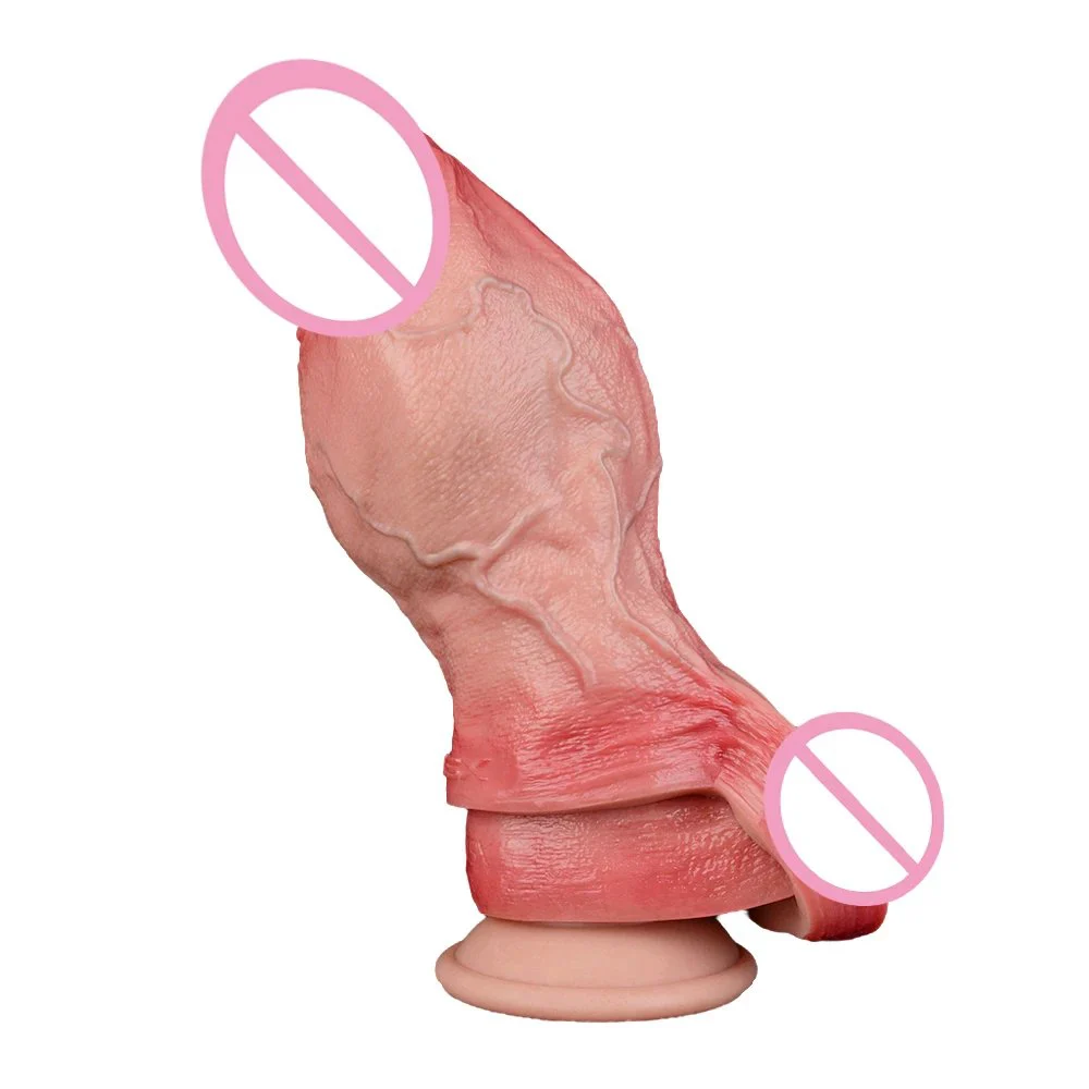 Realistic Penis Enlargement Sleeve Soft Silicone Simulation Sex Dildo Male Penis Enlargement Couple Sex Toy