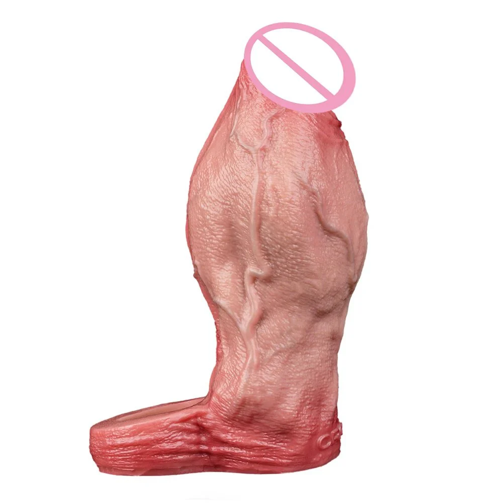 Realistic Penis Enlargement Sleeve Soft Silicone Simulation Sex Dildo Male Penis Enlargement Couple Sex Toy
