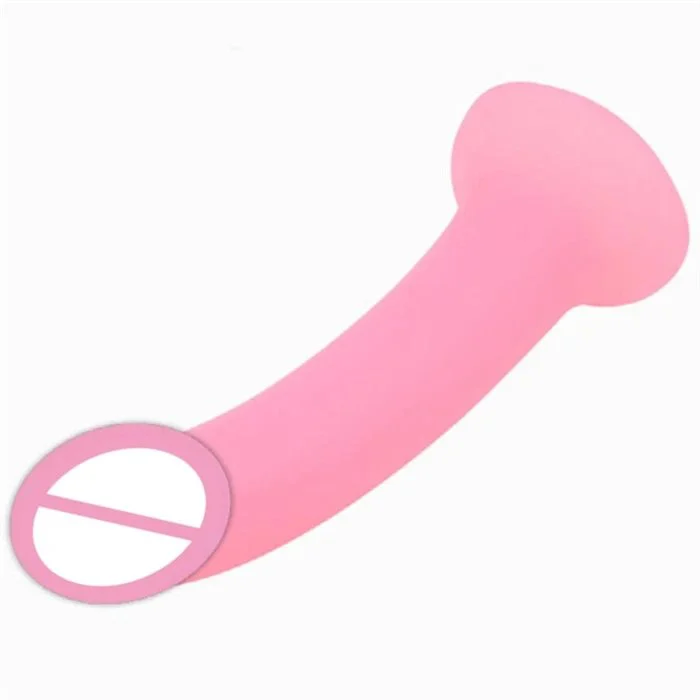 190mm Soft Silicone Strap-On Dildo Colorful PVC Realistic Sex Toys for Women Adult Use