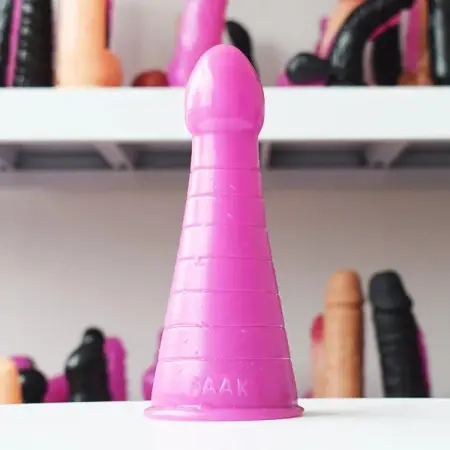 7.5 Long Anal Dildo 2.8 Big Butt Plug Faak Shaped Dildos Christmas Hat Cone Strip Ribbed Anal Toys with Big Head
