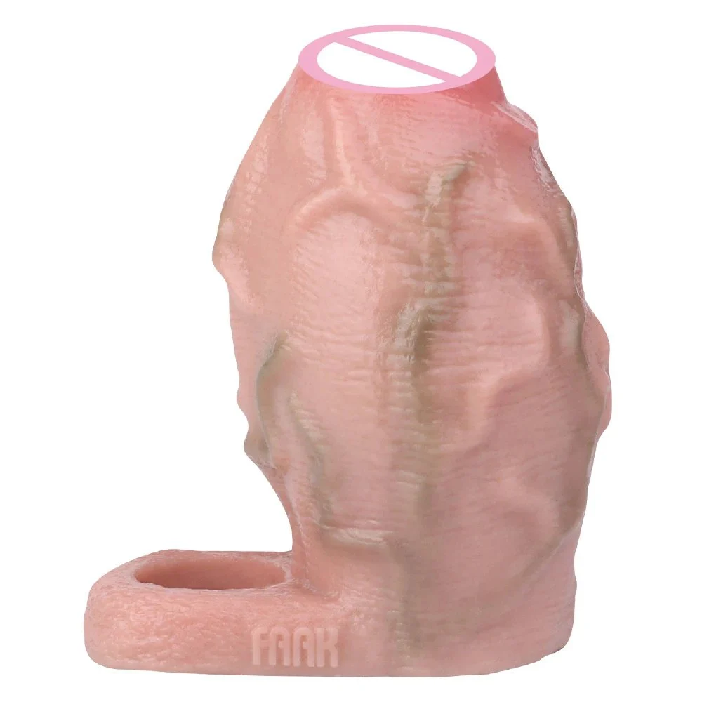 Real Texture Penis Enlargement Sleeve for Men Adult Erotic Goods Hombre Cock Delay Ejaculatio Condoms