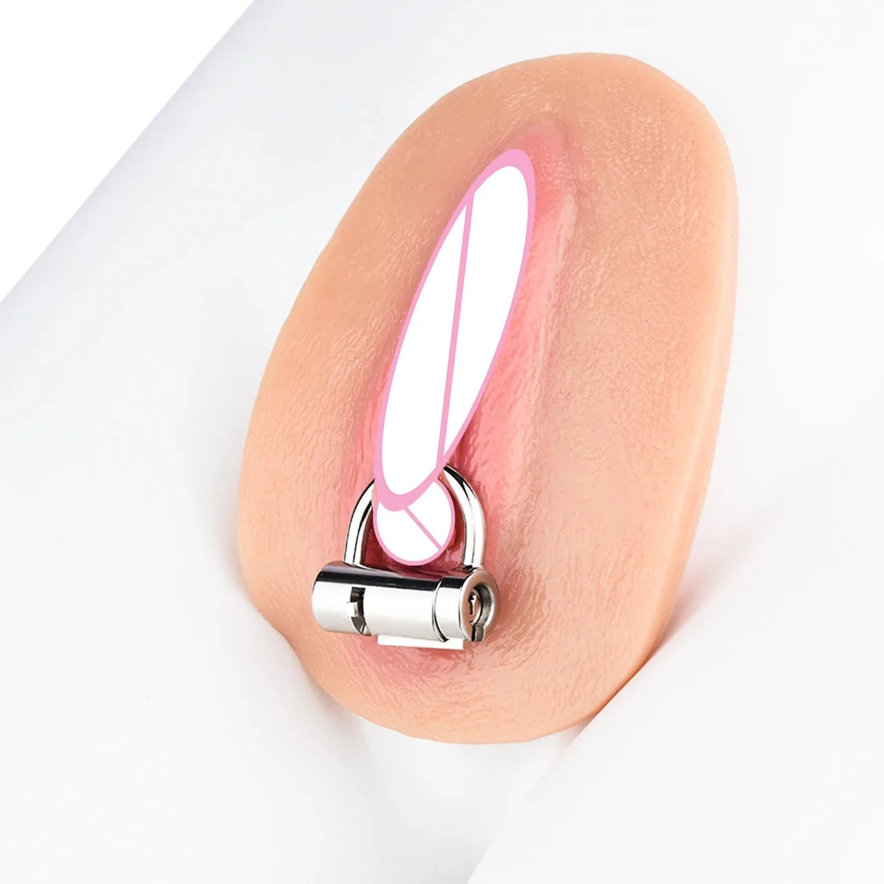 Metal Chastity Lock Male Penis Chastity Control Device Female Vagina Chastity Lock for Adult BDSM Flirting Sex Games Sex Toys