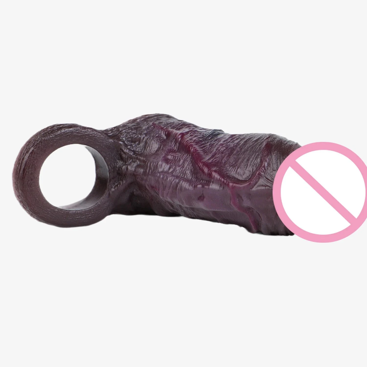 Open-Ended Penis Sleeve Effectively Extends and Enhances Internal Ridges for Heightened Sensation Suitable for Men