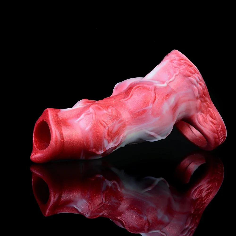 Penis Enlargement Condom Delayed Ejaculation Cock New Penis Cover Reusable Dildo Cover Thick Extender Male Sex Toy Penis Trainer