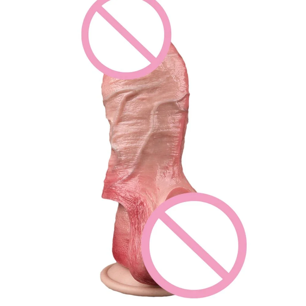 Penis Extender Penis Sleeve 5.6Inch Silicone Soft and Comfortable Penis Sheath Sex Toys for Adult Couple