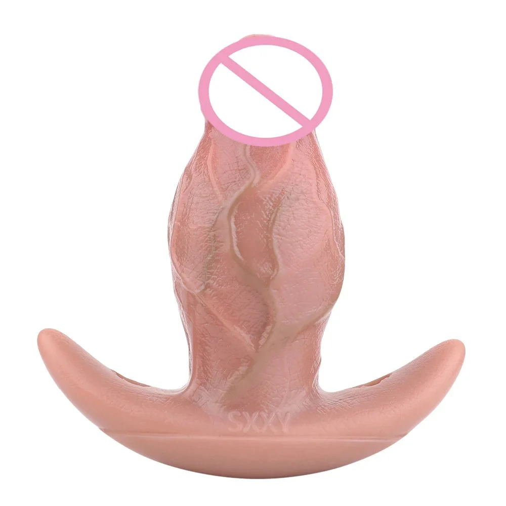 Silicone Lifelike Dildo Anal Plug with Anchor Shape Base Design Realistic Soft Anal for Outdoor Anal Play Sex Toy for Couple