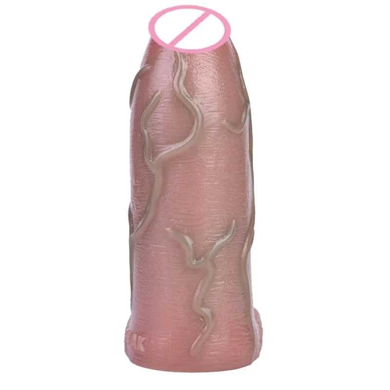 Penis Sleeve Cock Sheath Size Medium Girth Enhancer Open Head for Sensitivity Enlargement Sexual Pleasure Enhancer for Men