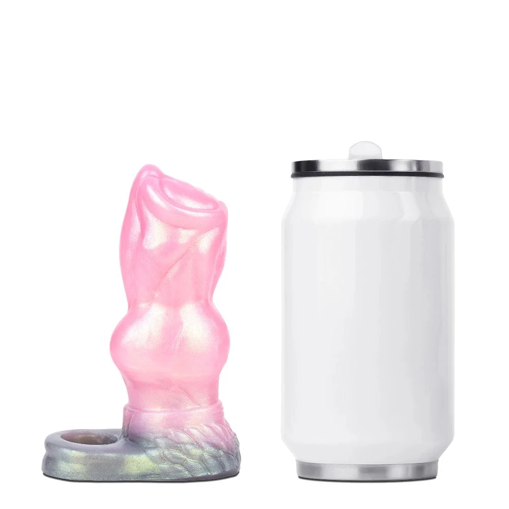Penis Closed-End Sleeve Fantasy Arctic Wolf Polarized JiuLing Series Soft Silicone Penis Enlargement Condoms Couples Sex Toys