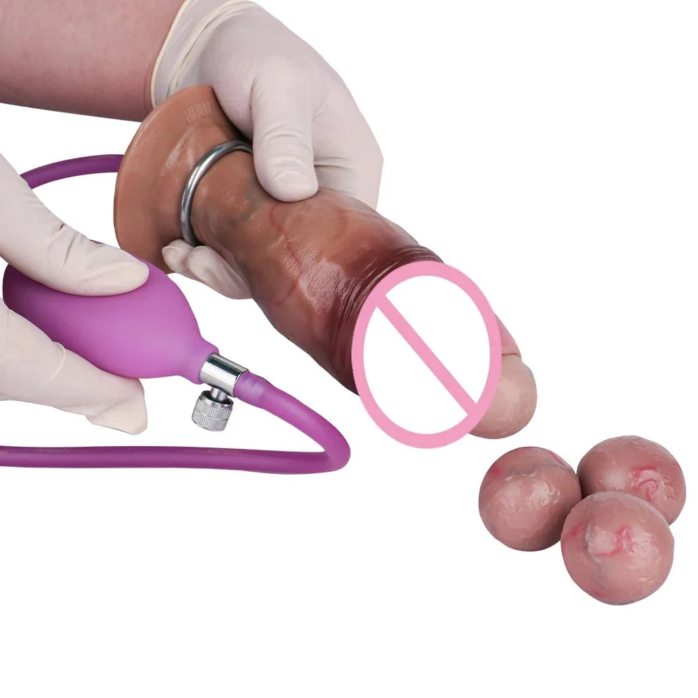Realistic Silicone Ovipositor Dildo W Eggs for Men Women Lifelike Penis Textured Realistic Anal Plug Dildo with Suction Base