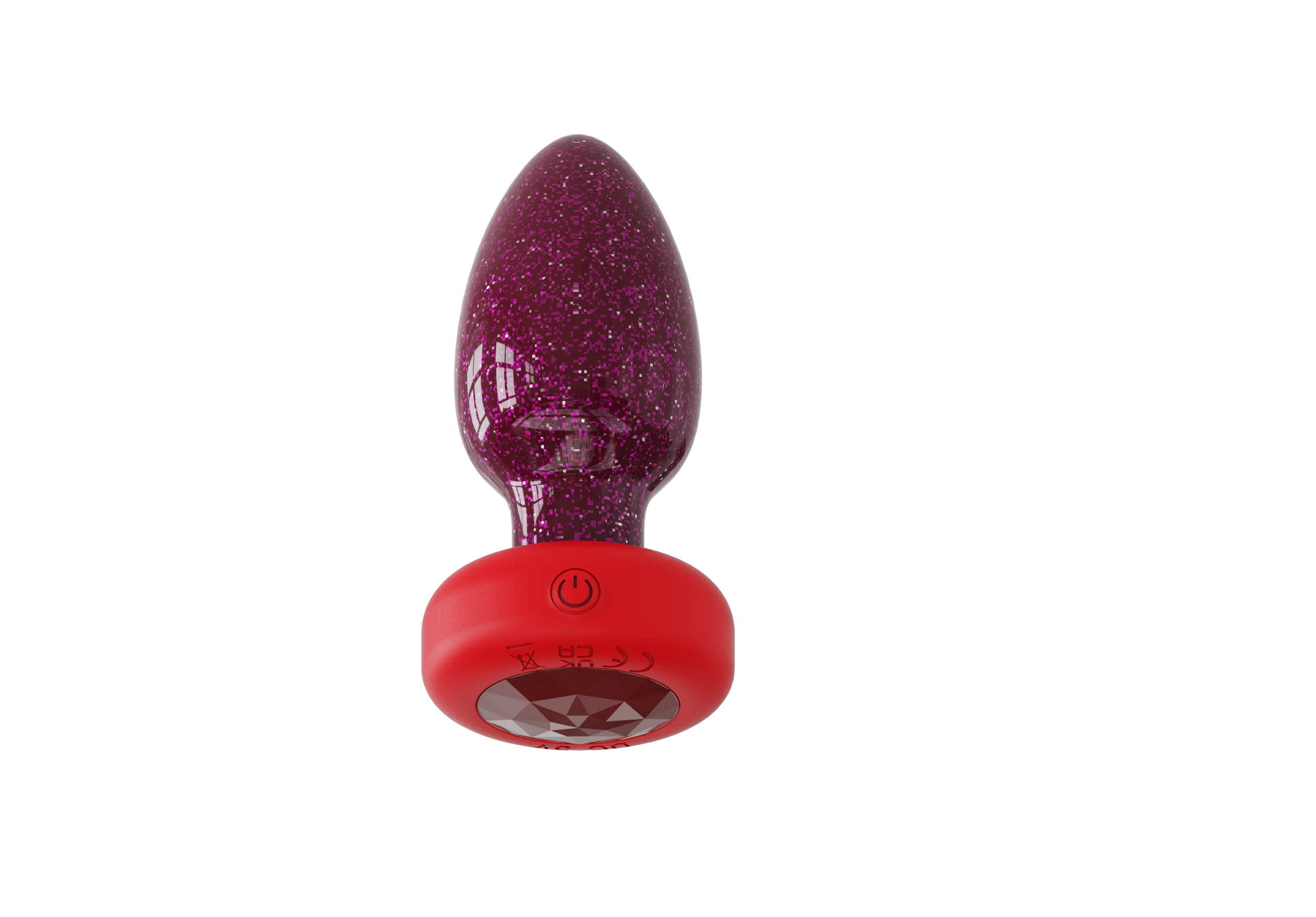 Support Remote Control 3 Speeds 7 Frequencies New Colored Light Glass Anal Plug for Anal Sex Toys